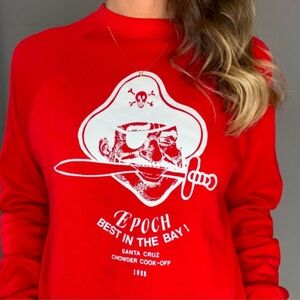 Vintage 80s 1989 EPOCH Best In The Bay Santa Cruz Pullover Crewneck Sweatshirt